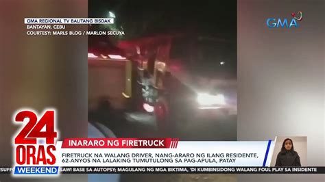 Firetruck Na Walang Driver Nang Araro Ng Ilang Residente Oras