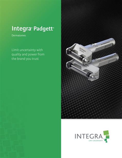 Pdf Integra Padgettocc Integralife Products Pdfs