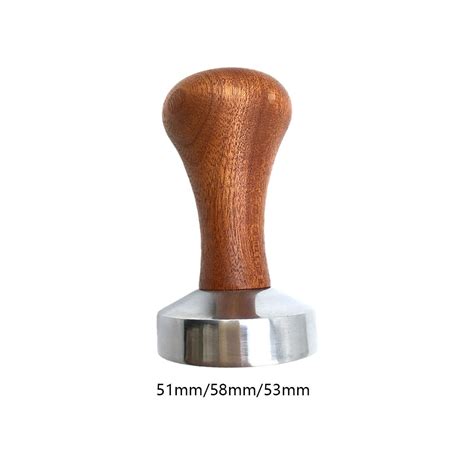 Food Grade Mm Koffie Tamper Houten Handvat Grandado