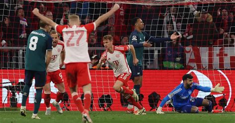 Arsenal Knocked Out Of Champions League By Bayern Munich Football