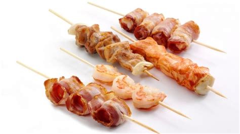 Receta De Brochetas De Gambas Y Beicon F Cil De Preparar