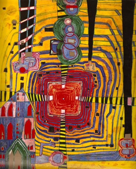 Hundertwasser I Love His Color And Pattern Pamela Hundertwasser Art