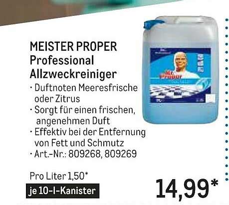 Meister Proper Professional Allzweckreiniger Angebot Bei Metro