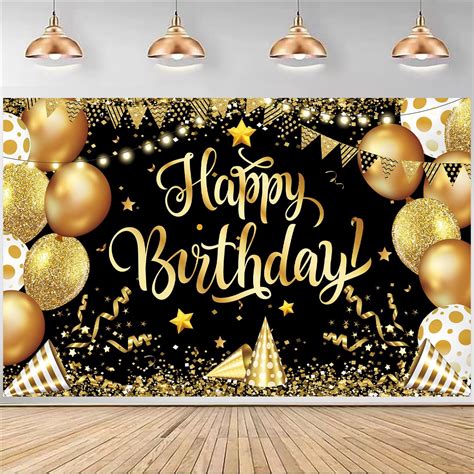 Mdcgfod Birthday Decorations For Men Women Happy Birthday Banner Decorations Cheers