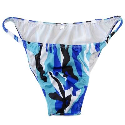 K P Multi Prints Mens String Bikini Narrow Waist Contoured Pouch Swim Fabric Ebay