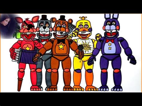 Five Nights At Freddy S New Coloring Pages How To Color All Main