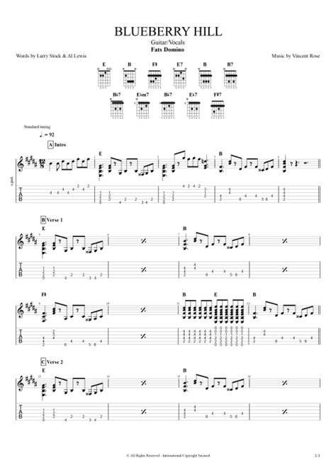 Domino Guitar Chords