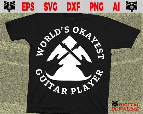 Gitarre svg dateien Cool World es okayest Guitar Player SVG Dateien für