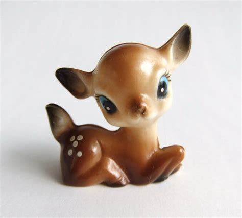 Plastic Deer Figurine Miniature Deer Vintage By Vintagebyjade