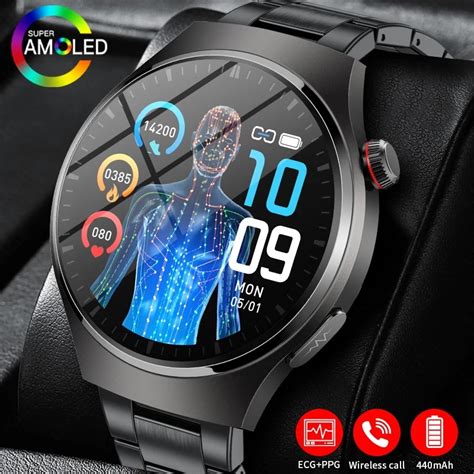 2023 Laser Treatment Three High Smart Watch Men ECG PPG Body