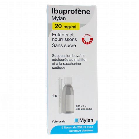 MYLAN Ibuprofene Enfants Et Nourrissons Sans Sucre Suspension Buvable