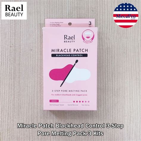 Rael® Miracle Patch Blackhead Control 3 Step Pore Melting Pack 3 Kits