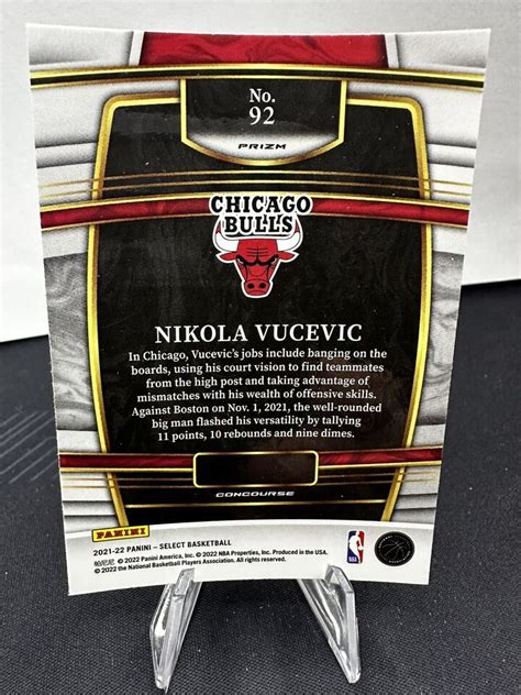 Panini Select Nikola Vucevic Concourse Blue Holo Prizm Chicago