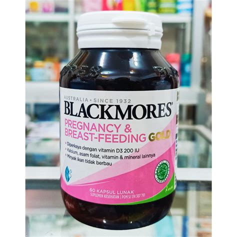 Jual Blackmores Pregnancy Breastfeeding Gold Isi 60 KAPSUL