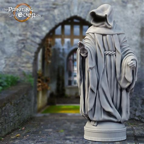 Hooded Figure - Whitcaester Statue | The Printing Goes Ever On