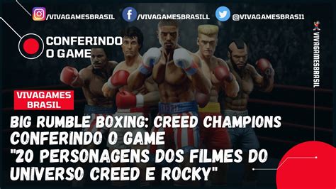 Big Rumble Boxing Creed Champions Conferindo O Game Um Jogo De Boxe