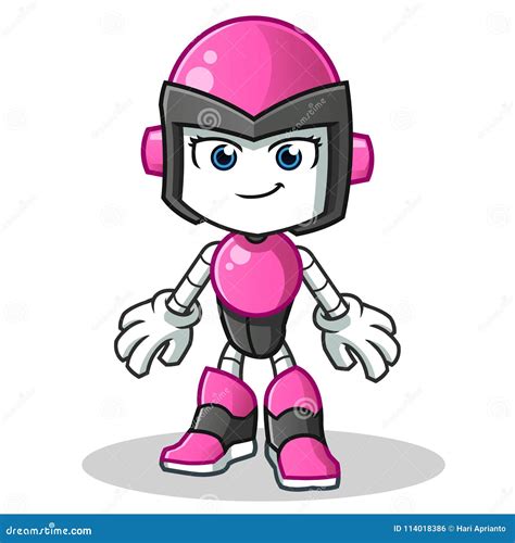 Robot Humanoid Buoy Mascot Vector Cartoon Illustration Cartoondealer