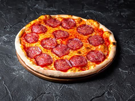 Premium Ai Image Traditional Italian Pizza Pepperoni With Salami And