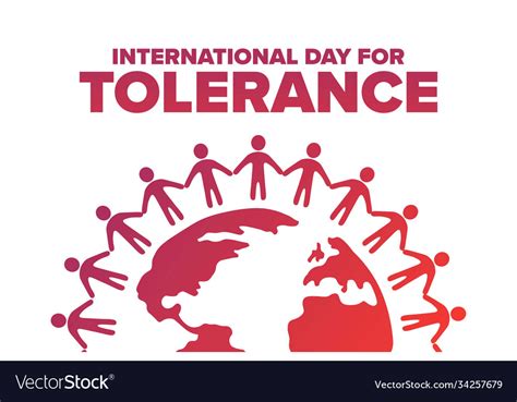 International Day For Tolerance November Vector Image