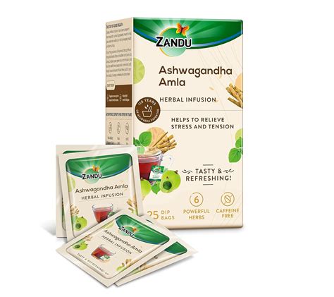 Zandu Ashwagandha Amla Ayurvedic Infusion A Herbal Tea Enriched With