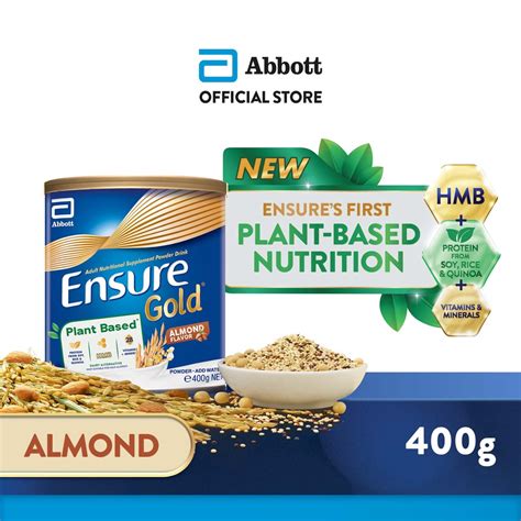 Ensure Gold HMB Plant Based Almond 400g For Adult Nutrition Shopee