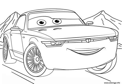 Coloriage Bob Sterling From Cars 3 Disney Dessin Cars à Imprimer