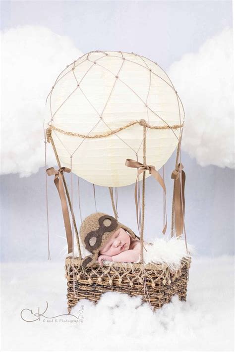 Digital Hot Air Balloon Backdrop Newborn Hot Air Balloon Backdrop Etsy Baby Photoshoot
