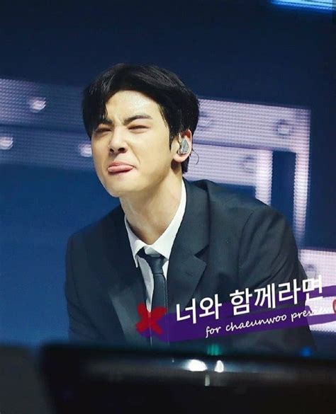 Cha Eunwoo Meme Face Astro Aktor Korea Imut