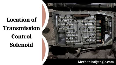 Location Of Transmission Control Solenoid Signs Of A Bad Transmission Shift Solenoid