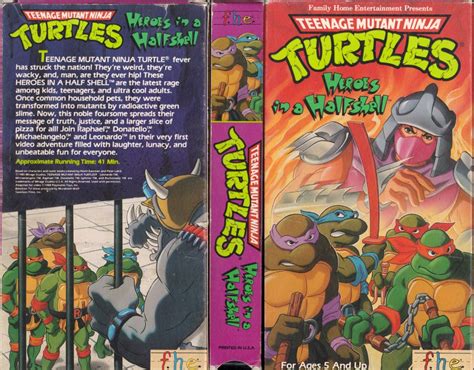 Vhs Tmnt Heroes In A Half Shell Teenage Mutant Ninja Turtles