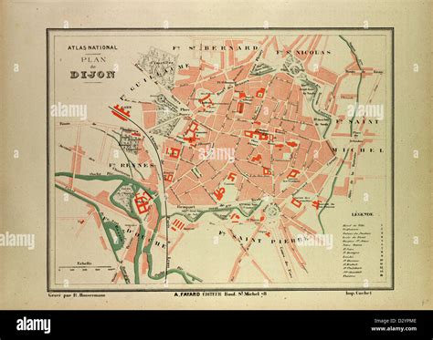 map  dijon france stock photo alamy