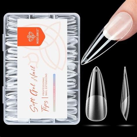 Amazon Modelones Medium Stiletto Nail Tips Pre Shaped Full Cover