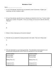 Mendeleev Lab Report Pdf Mendeleev Cards Name On Your First