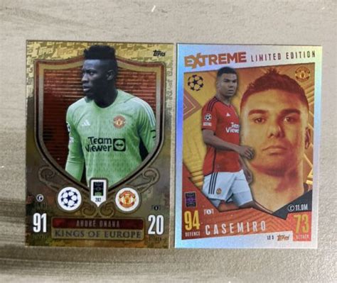 Topps Match Attax Extra Casemiro Extreme Limited Edition Onana