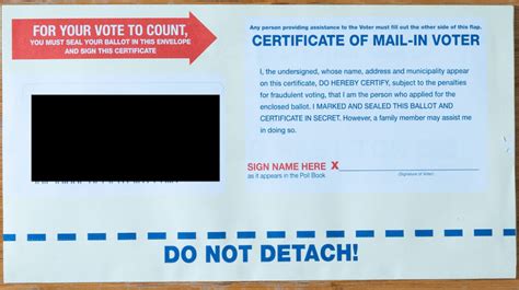 What A Mail In Ballot Looks Like Votebymailnj Org