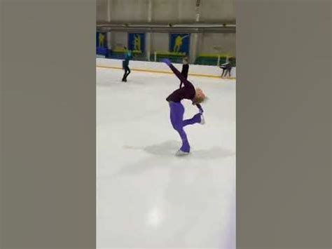 Фигурное катание. Алиса Душина. Вращение заклон - YouTube