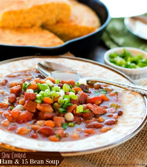 Slow Cooked Ham And 15 Bean Soup