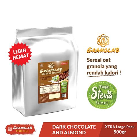 Jual Granola Gr Dark Chocolate Almond Granolab Muesli Shopee