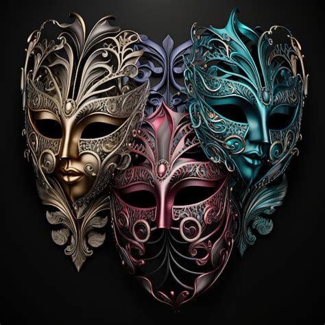 Full Face Venetian Masks Designs