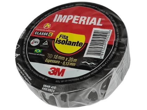 Fita Isolante M Imperial Slim Preta Metros Fita Isolante