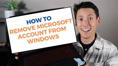 How To Remove Microsoft Account From Windows 11 Delete From Your Os Youtube