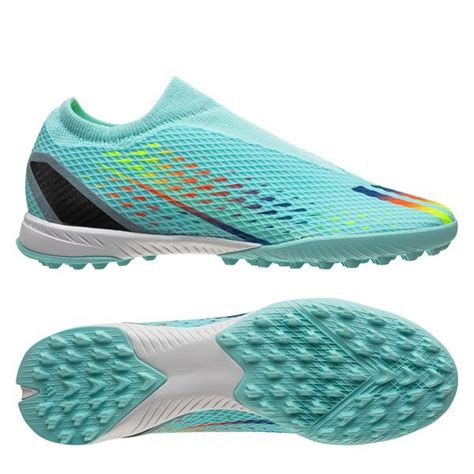 Adidas X Speedportal Laceless Tf Al Rihla Clear Aqua Blau Gelb