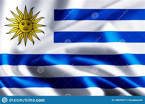 Ejemplo De La Bandera De Uruguay Stock de ilustración Ilustración de