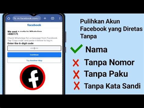 Cara Memulihkan Akun Facebook Yang Diretas Tanpa Email Dan Nomor