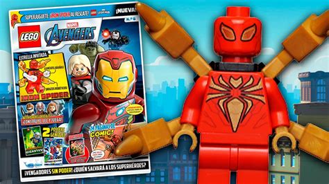 Revista Lego Marvel Avengers 6 Figura De Iron Spider Youtube