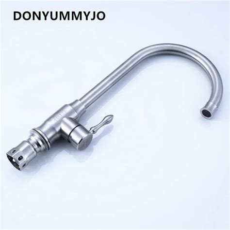 Aliexpress Buy DONYUMMYJO Pagoda Stainless Steel Brushed Kitchen Sink Hot Aand Cold