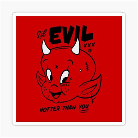 Hot Stuff Lil Devil Sticker By Charlotteb2 Redbubble