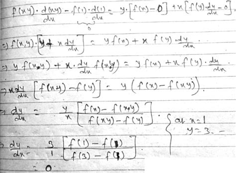 49 Let F R Rightarrow R Be A Differentiable Function With