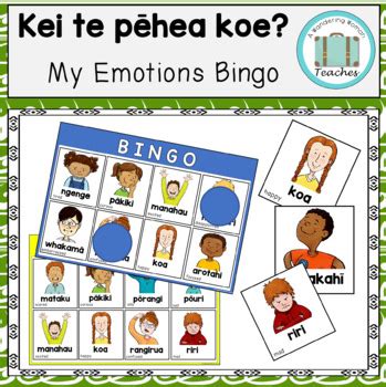 Bundle Te Reo M Ori Bingo Games Colours Weather Body Parts And Emotions