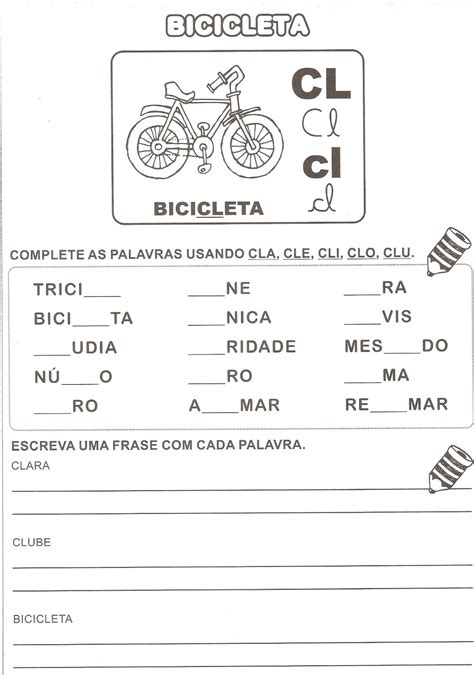 Atividades Com Bl Cl Fl Gl Pl Tl - 7